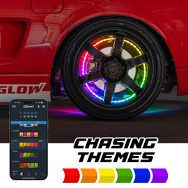 XKmax RGBW Addressable Wheel Light Kit | App-controlled