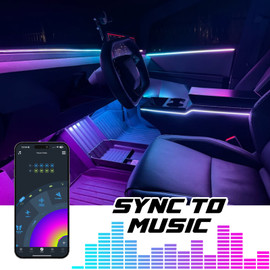 XKmax Interior Fiber Optic LED Strip Light Kit for Tesla Cybertruck | RGB Chasing & App Control