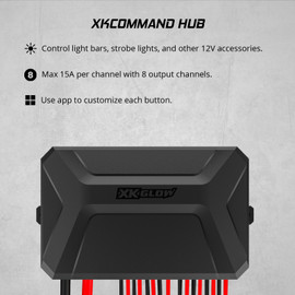 XKcommand hub for seamless wiring of your LED lights and 12v accessories