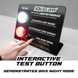 Countertop Dealer Display | XKGLOW MotoTurnz Pro