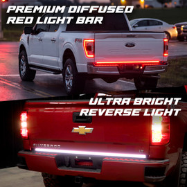 XKdrive App-Controlled Truck Tailgate LED Light Bar w/ Sequential Turn Signal, Startup Animation + Show Mode