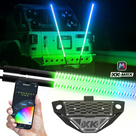 XKmax Whip Kit with Hitch Receiver Step Mount Combo