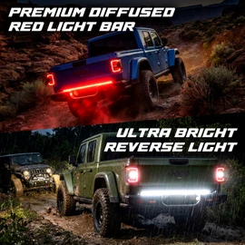 XKdrive App-Controlled Truck Tailgate LED Light Bar w/ Sequential Turn Signal, Startup Animation + Show Mode For Jeep Gladiator