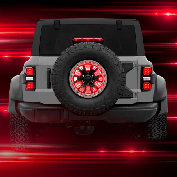 5th Backup Wheel Light from XKGLOW for Ford Bronco + Jeep Wrangler JL JK TJ