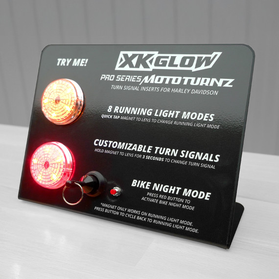 Countertop Dealer Display | XKGLOW MotoTurnz Pro