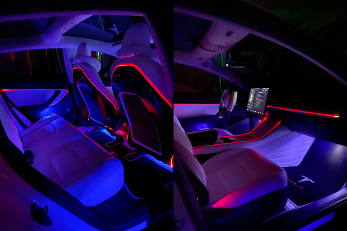 car interior fibre optic lighting