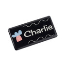 76 x 38mm Name Badge, Name Tag with Resin Dome. Full Colour. 76 x 38mm Name Badge, Name Tag with Resin Dome. Full Colour.
