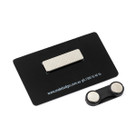 Magnet Fastener Name Badge 76 x 45mm Brushed Gold