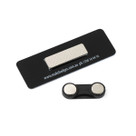 Magnet Fastener Name Badge 76 x 26mm Gloss White Magnet Fastener Name Badge 76 x 26mm Gloss White