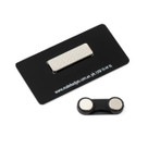Magnet Fastener Name Badge 76 x 38mm Gloss White