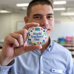 Celebrate World Teachers' Day with Custom Printed Badges