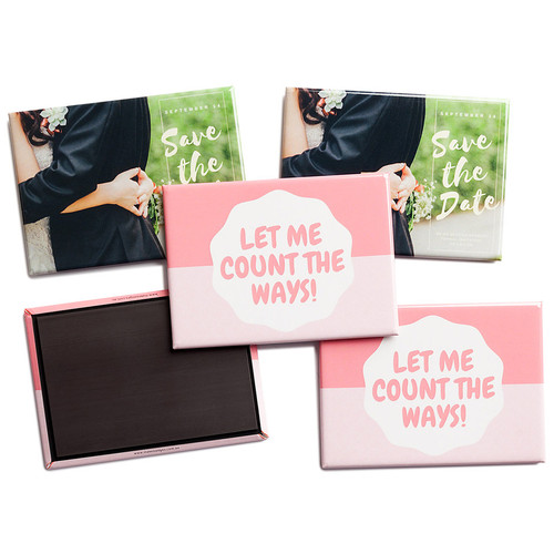 Custom Made 90mm x 65mm Magnets Rectangle