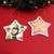 Custom Printed Ceramic Star Shaped Ornament  for Christmas