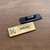 76 x 26mm Name Badge, Name Tag. Brushed Gold