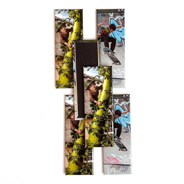 Custom Printed Magnets 40mm x 115mm Vertical Rectangle