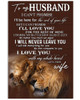 [Customized] To My Husband I Will Love You The Rest Of Your Life - Print Poster Wall Art Home Decor