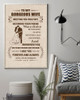 [Customized] To My Gorgeous Wife Falling in Love With You I Had No Choice - Print Poster Wall Art Home Decor