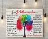 [Customized] Poster: To my Mother-In-Law from Daughter in law - Print Poster Wall Art Home Decor