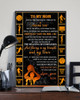 To My Mom from Basketball Player  |Best Gift for Basketball Lovers| Print Poster Wall Art Home Decor