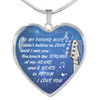 [Customized] Message Necklace: To Future Wife I Didn't Believe In Love Until I Met YouHeart Necklace|Best gift for Guitar lovers|Gifteland