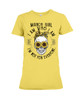 [Customized] Birthday T-shirt March Girl I am who I am Sunflower Skull|Best Birthday Gifts| Gifteland