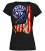 [Customized] Name CNS NURSE Back FLAG Short Sleeve T-shirt | For Men and Women | Gifteland