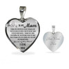 [Customized] Message Necklace: To my Mom you are my best friend I Love you Heart Necklace|Best gift for Daughters|Gifteland
