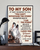 [Customized] To My Son Believe In Yourself Wolf| Print Poster Wall Art Home Decor
