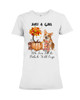Just A Girl Who Loves Fall and Pembroke Welsh Corgi Short Sleeve T-shirt | For Men and Women | Gifteland.com