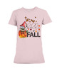 Hello Fall Pumpkin Garden Gnomes Short Sleeve T-shirt | For Men and Women | Gifteland.com