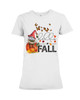 Hello Fall Pumpkin Garden Gnomes Short Sleeve T-shirt | For Men and Women | Gifteland.com