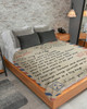 [Customized] A Letter To Wife Big Hug From Husband| Cozy Premium Fleece Sherpa Woven Blanket