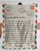 [Customized] Air Mail Letter To Daughter-In-Law| Cozy Premium Fleece Sherpa Woven Blanket