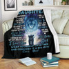 [Customized] To My Daughter My Baby Girl From Dad| Cozy Premium Fleece Sherpa Woven Blanket