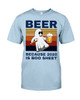 Beer Boo Halloween Short Sleeve T-shirt | For Men and Women | Gifteland.com