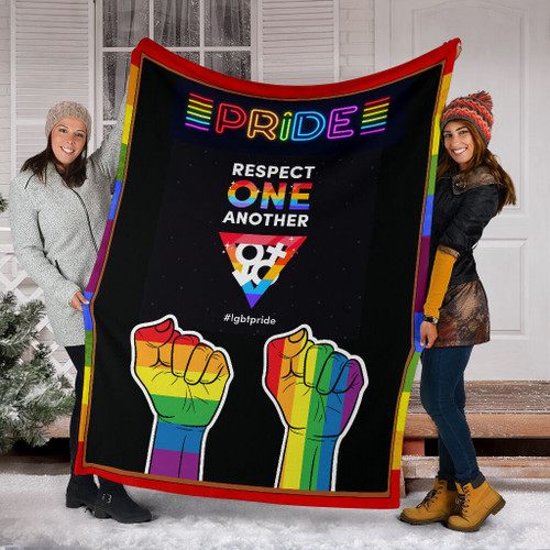 [Customized] LGBT Pride| Cozy Premium Fleece Sherpa Woven Blanket