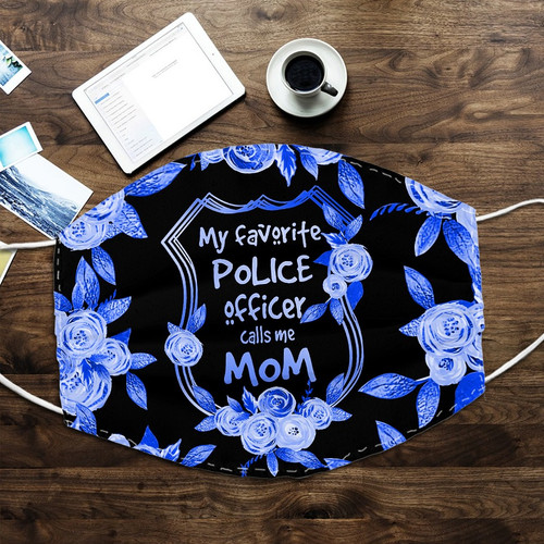 Face Mask For Police Officer Mom| Reusable Face Mask