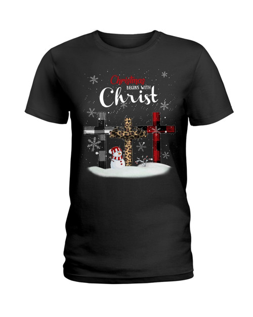 Christmas Begin With Christ Short Sleeve T-shirt | For Men and Women | Gifteland.com