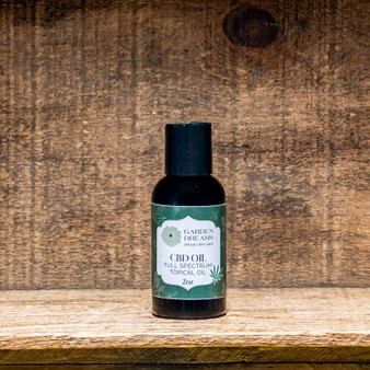 Two ounces of CBD oil with Menthol Crystals.