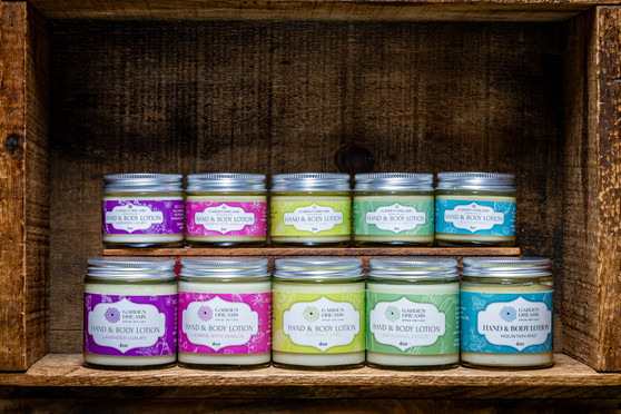 Decadent cream for dry hands, arms and legs.  Combining Olive oil, coconut oil, beeswax and aloe vera gel created a heathy healing cream.  Now you just need to choose your scent.