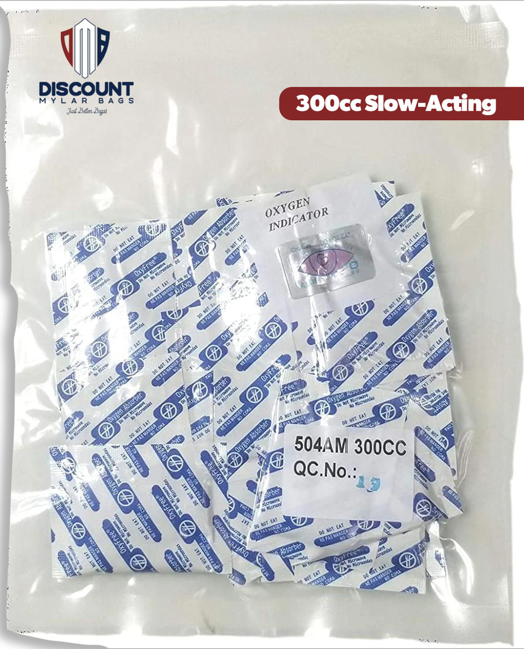 Slow-Acting 300cc Oxyfree Oxygen Absorbers (1500 total) Case of