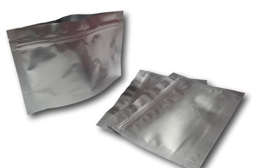 7 Mil (Per Side) 9"x6"x3" MRE-Style (50 count) Gusset Zip Seal Mylar® Bag + (50) 300cc Oxygen Asborbers in Packs of 10