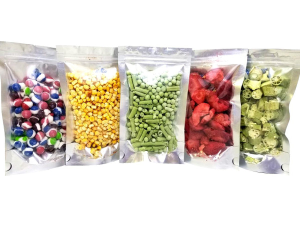 5 Mil (Per Side) 5"x8"x3" (100 count) Clear Front Gusseted Zip Seal Mylar® Bag with Hang Hole