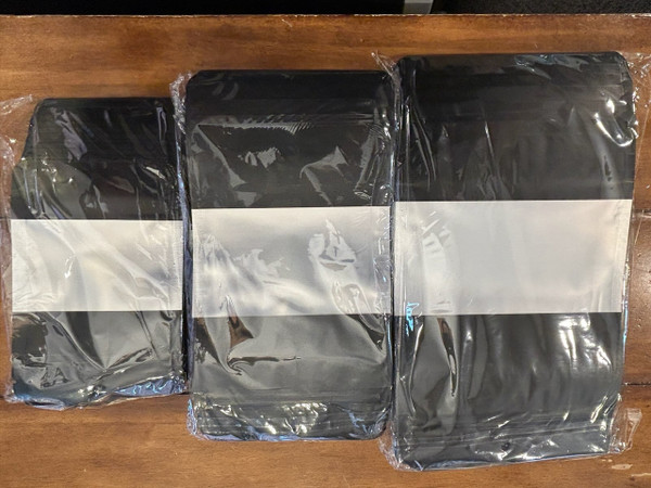 Full Case (1000) Matte Black, Window Front with Hang Hole 5 Mil Mylar Bags (New Product, 4"x6"x2", 5"x8"x3", 6"x9"x3") - Pack of 50