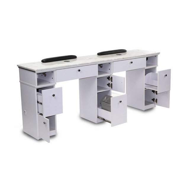 Hunter Sonoma Manicure Table with Exhaust (Double)