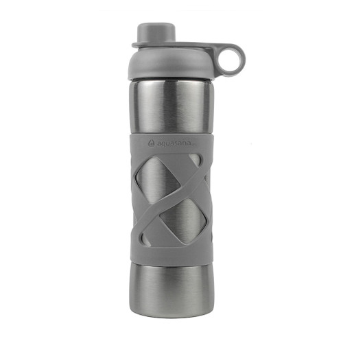 Aquasana AQ-CWB-INS Stainless Steel Filter Bottle in Charcoal