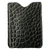 Genuine Alligator Card Holder Money Clip — Café Noir