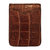 Genuine Alligator Front Pocket Clip Wallet - Bayou Cognac exterior