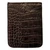 Genuine Alligator Front Pocket Clip Wallet - Chicory Brown
