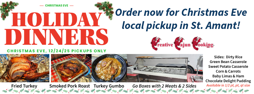 Creative Cajun Cooking Christmas Eve Holiday Food